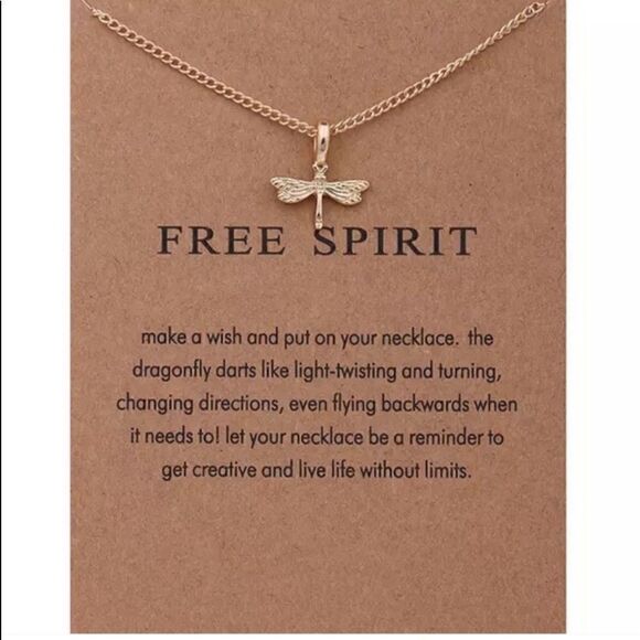 Free Spirit Dragonfly Necklace   - Picture 1 of 2